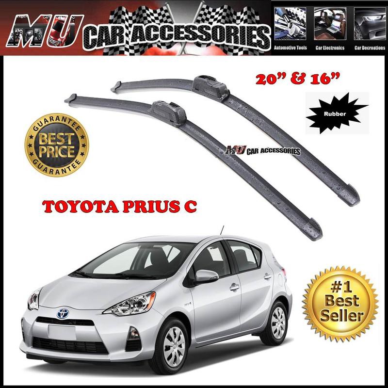 Genuine Toyota Prius C Front Wiper Refill Inserts – 2012-2015 – OEM 85214-08050 / 85214-68030