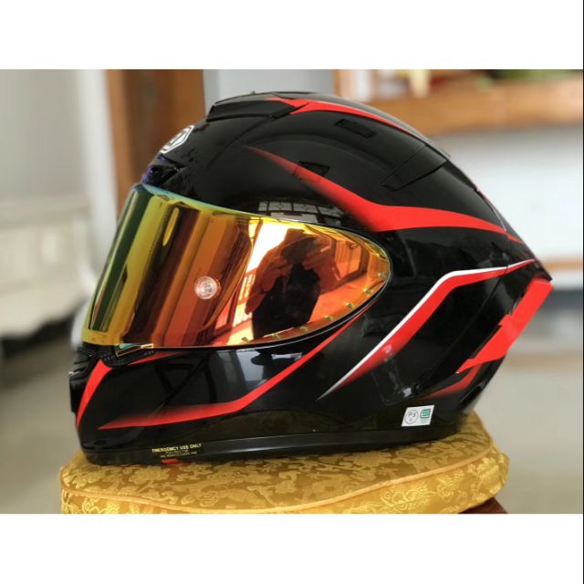 Shoei hot sale x14 black