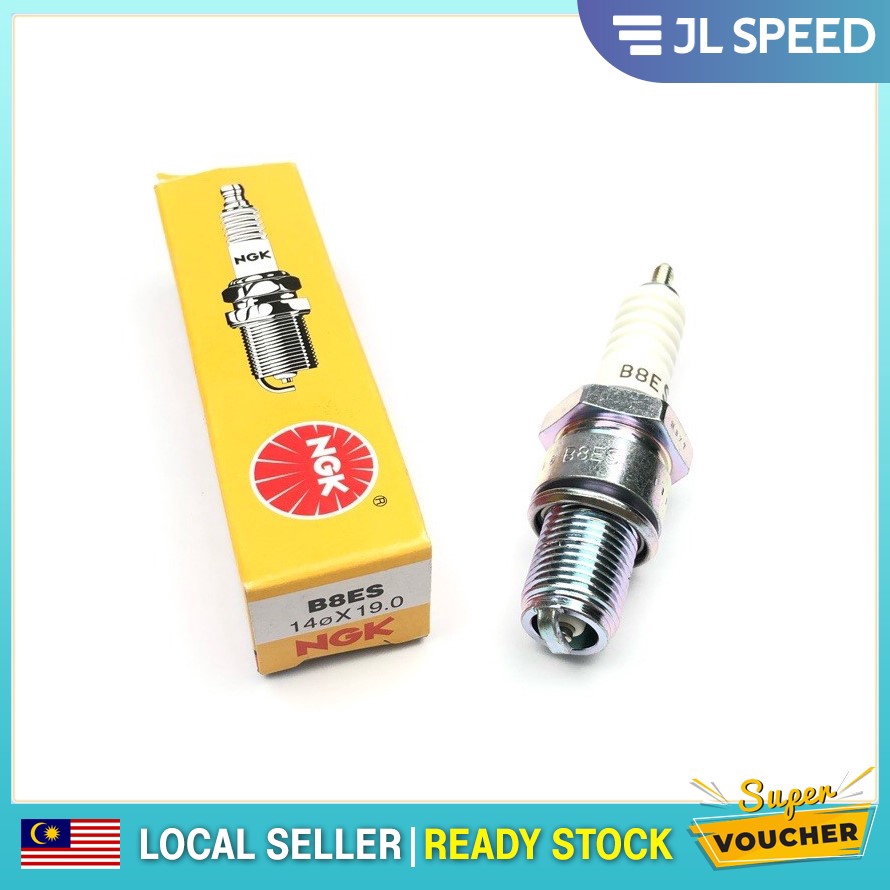 NGK B8ES Spark Plugs Box Of 10 | #2411 For Yamaha Banshee & More | Made In China