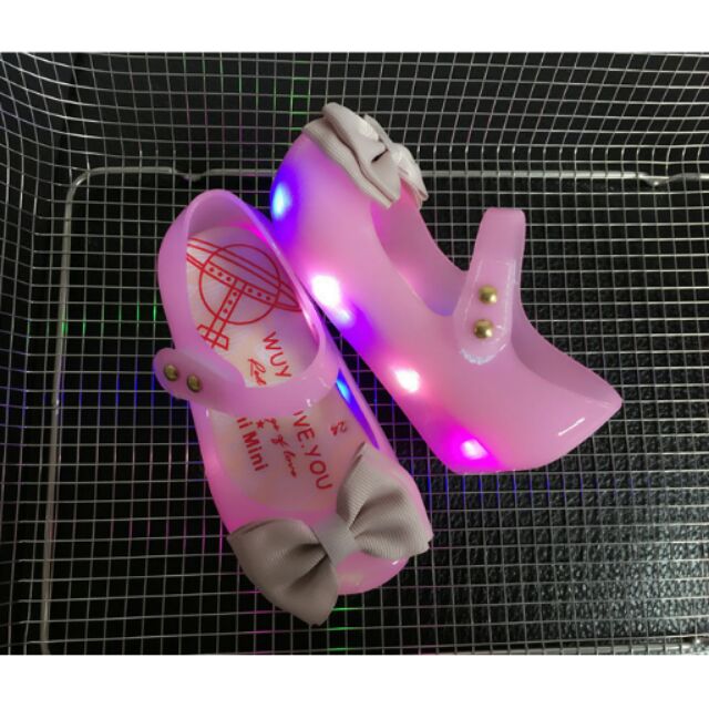 Mini melissa light up shoes store