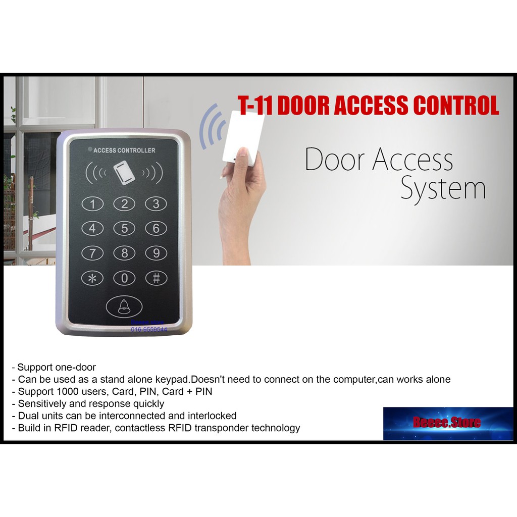 RFID/125KHz T11 ID Card KEYPAD Access Control 👍DOOR ACCESS CONTROL👍T11