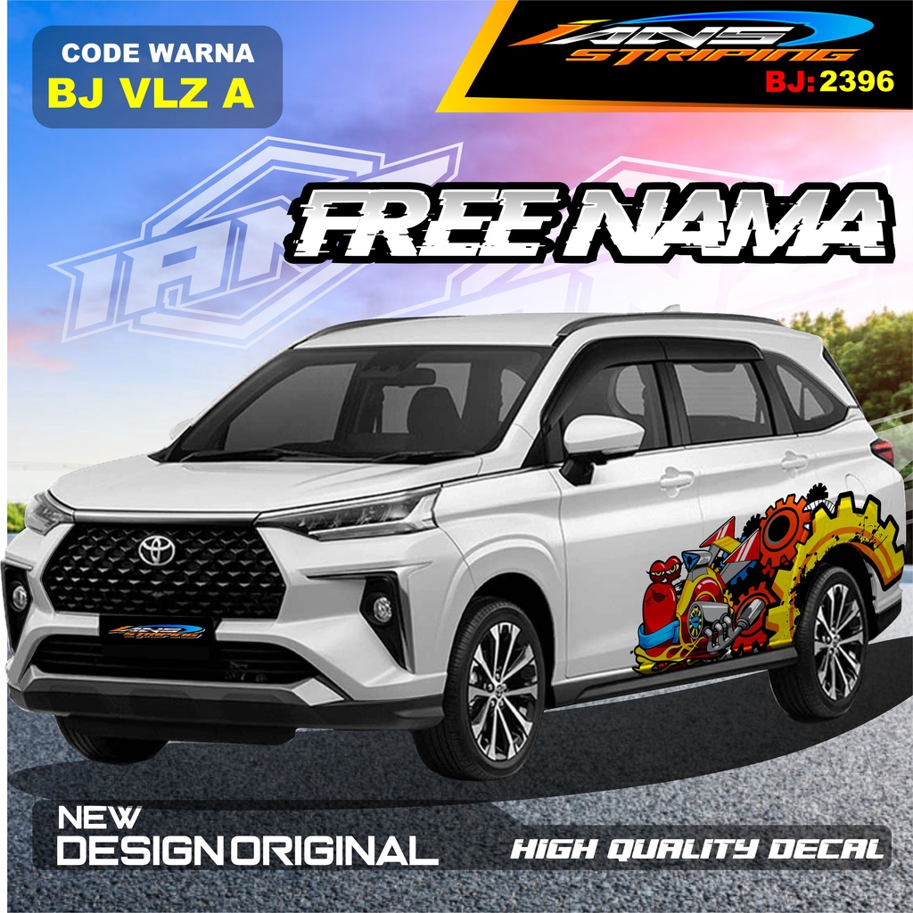 Avanza VELOZ Car STICKER DECAL/XENIA REBORN Car STICKER Variation ...
