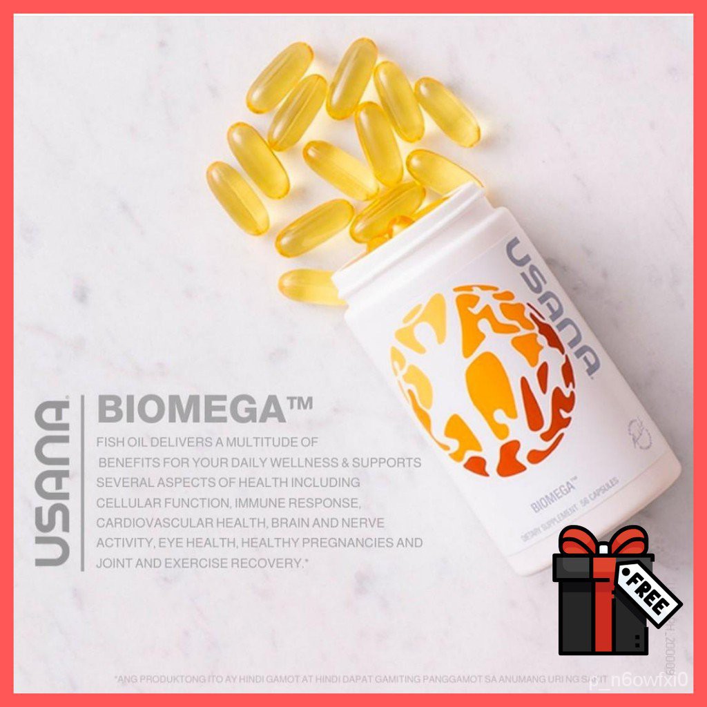 READY STOCK USANA BIOMEGA III Plus Fish Oil Minyak Ikan Kapsul(56 soft