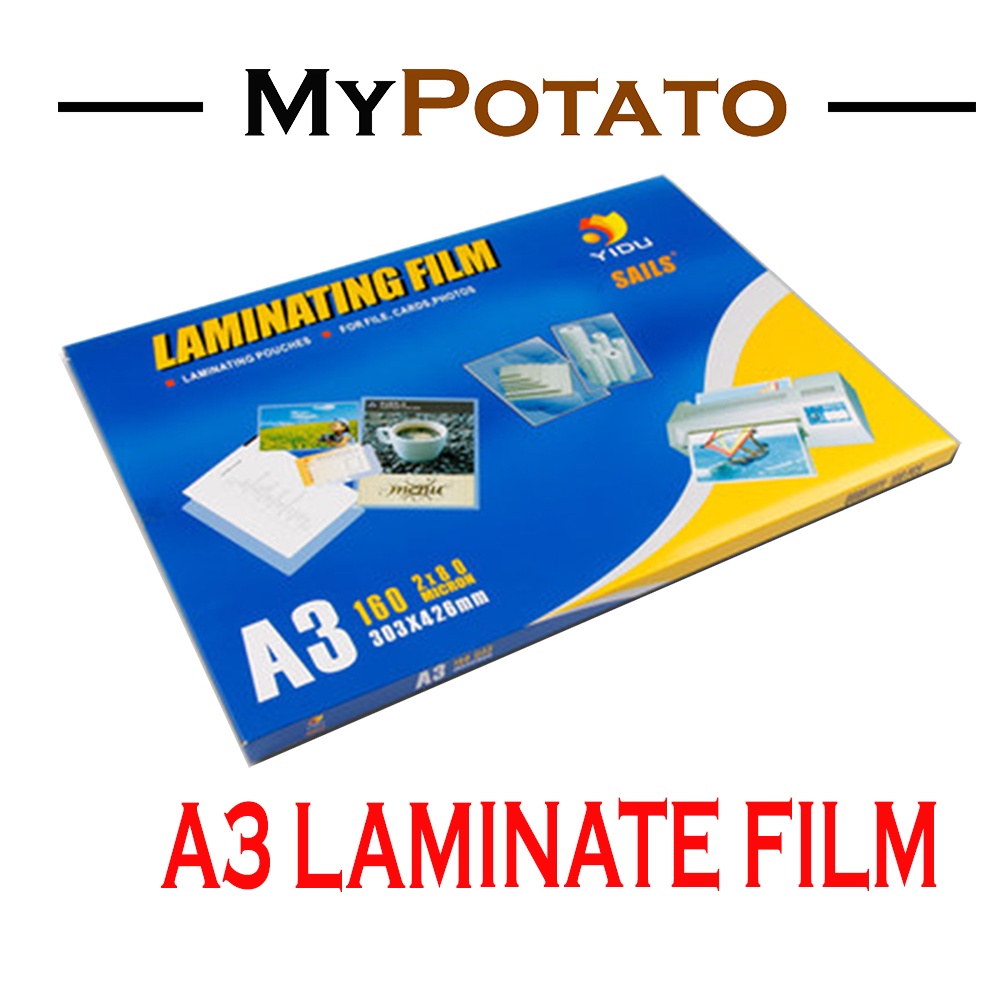 A3 Laminating Film / Plastik Laminate A3 100 Micron 100 Sheets - Ship ...