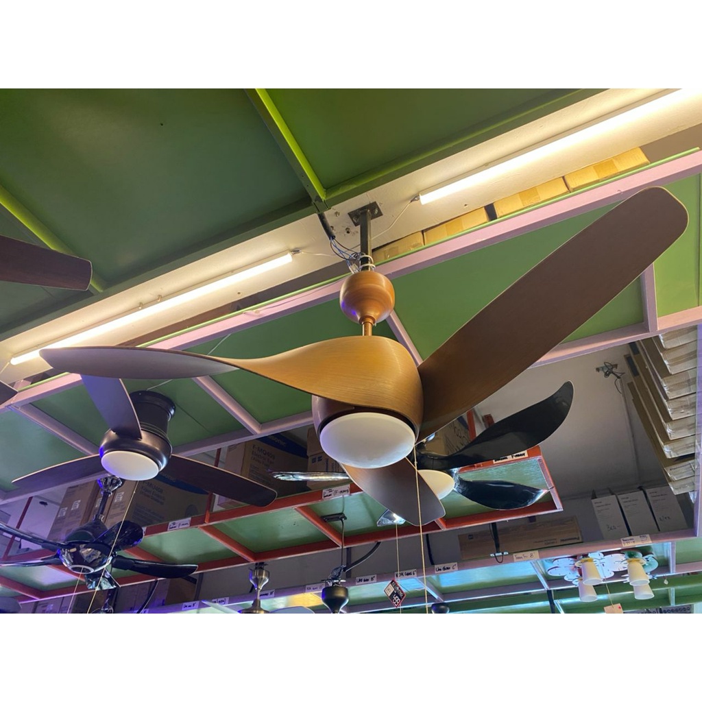 K2 VIVIDWAYS CEILING FAN LIGHT F810 PINE/BLACK COLOR 42 INCH 3K 4K 6K