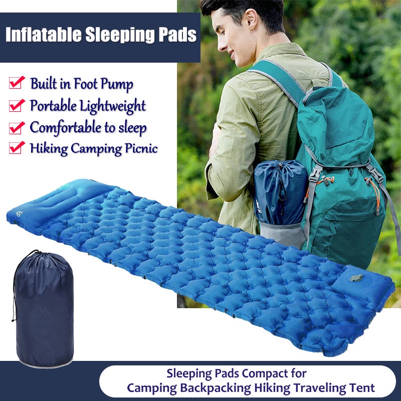 Camping sleeping bag on sale pad