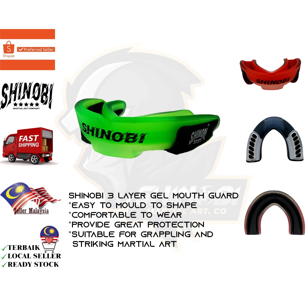 SHINOBI GEL/FANG MOUTH GUARD FOR MMA BJJ MUAY THAI TAEKWONDO KARATE BOXING Shopee Malaysia