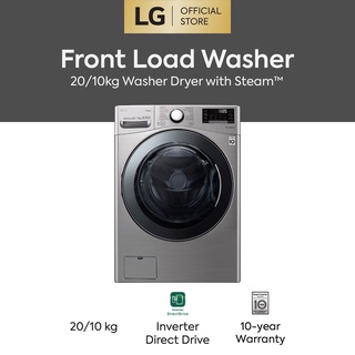 LG 20/10kg Front Load Washer Dryer with Steam F2720RVTV