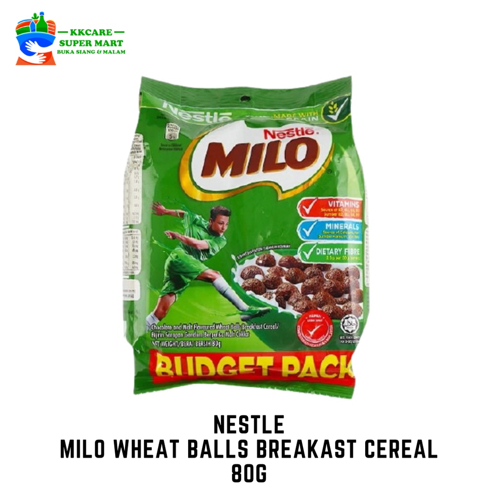 Nestle - Milo Wheat Balls Breakast Cereal 80g | Shopee Malaysia