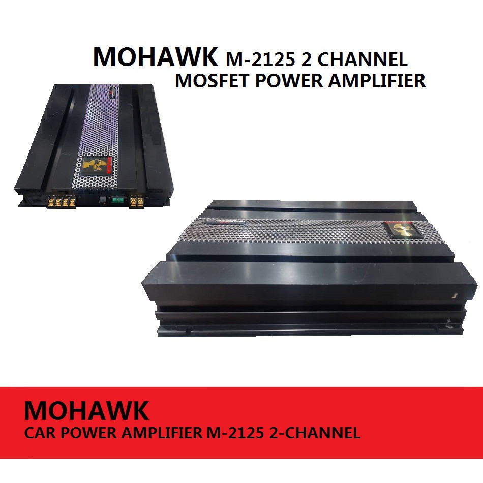 (USED)MOHAWK M2125 2CHANNEL CAR MOSFET FULLY POWER AMPLIFIERS