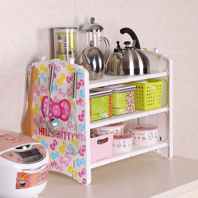 Hello Kitty Multipurpose Shelf Rack Sanrio Original Product Rak ...