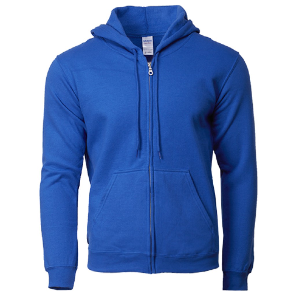 GILDAN Heavy Blend Unisex Sideseamed Adult Full Zip Hooded Sweatshirt ...