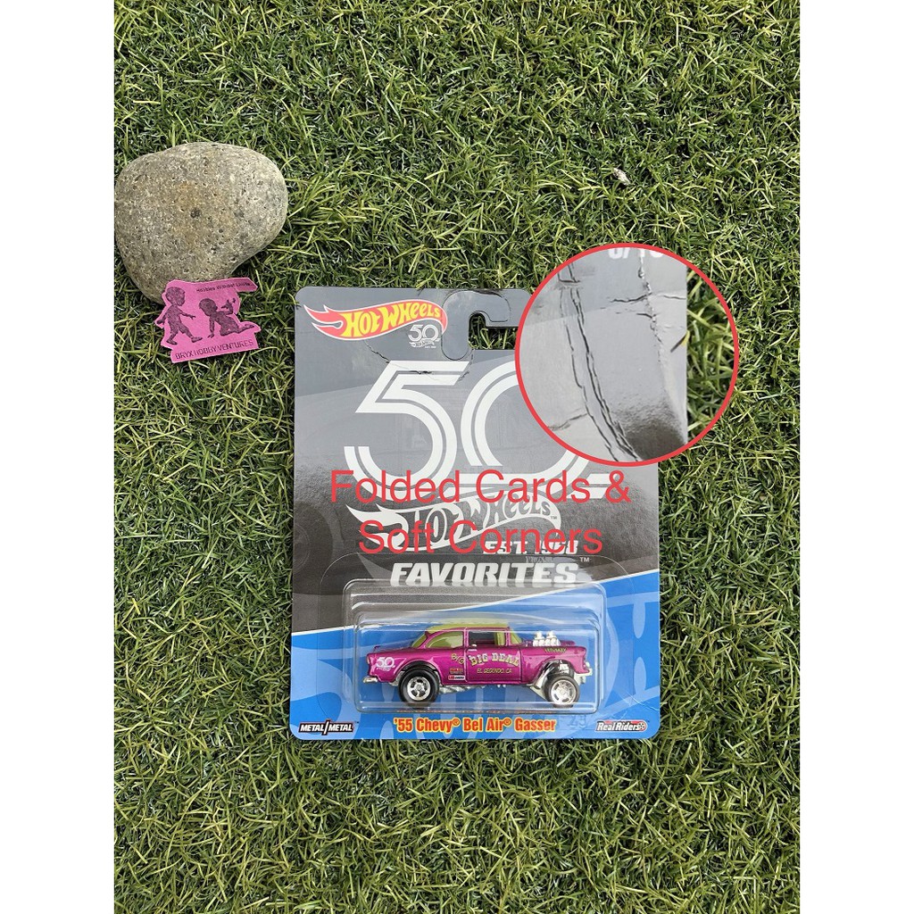 Hot wheels 55 chevy sales bel air gasser 50th anniversary