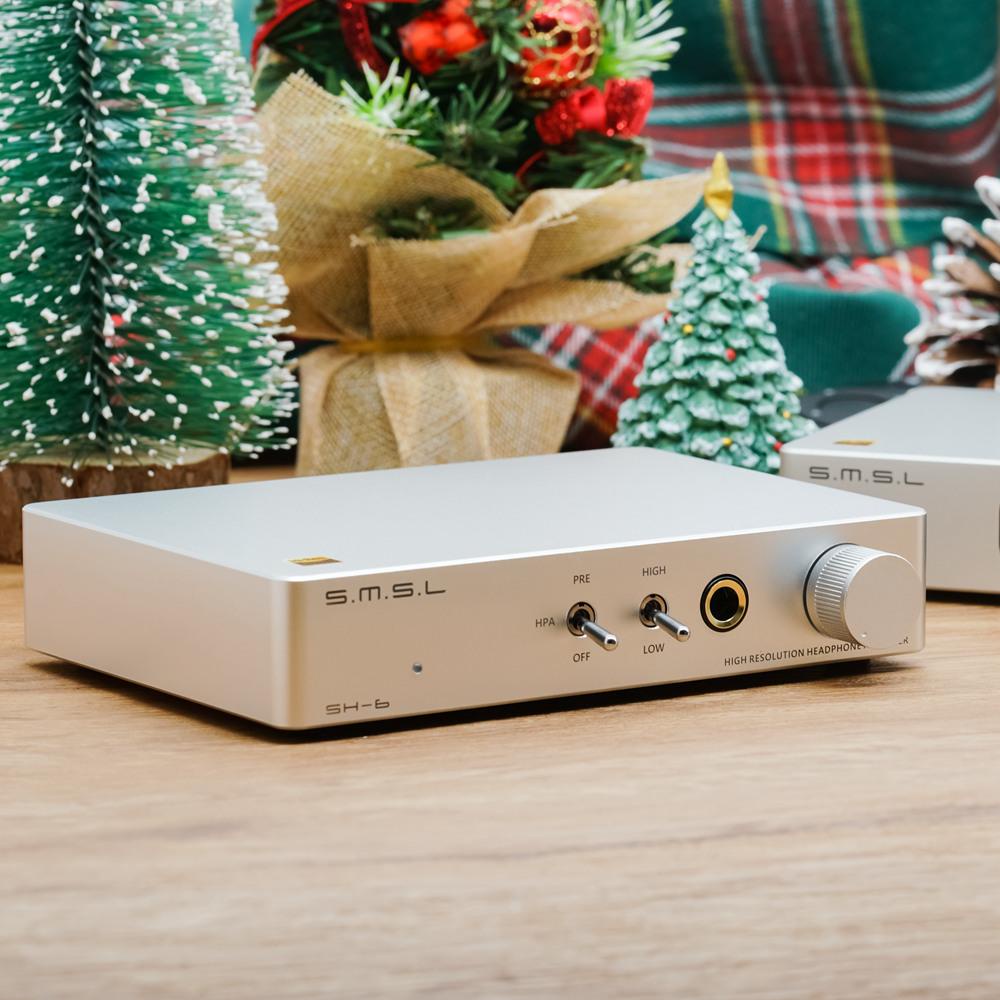 SMSL SH6 Mini Desktop Headphone Amplifier RCA Input 6.35mm AMP (Latest SH6, SH 6) Shopee