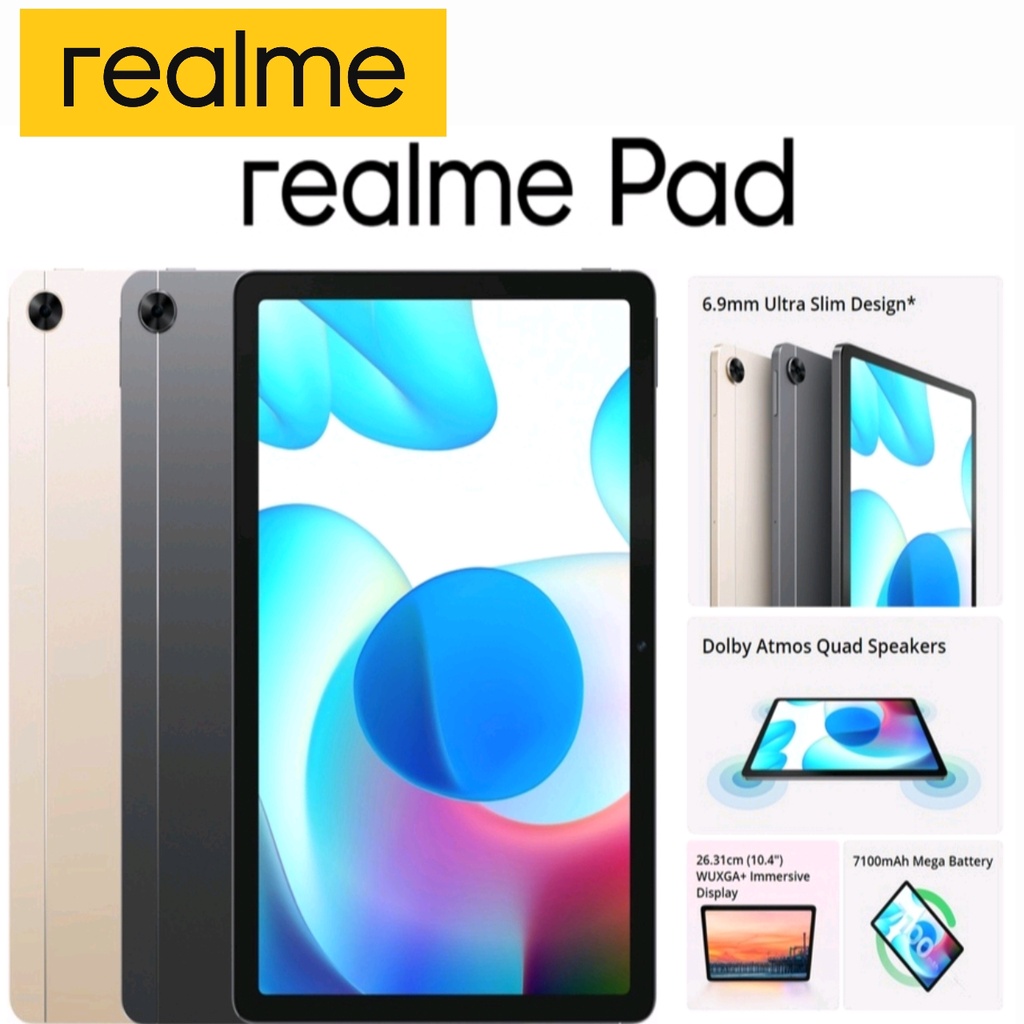 Realme Pad LTE, 4GB RAM + 64GB ROM, 6GB RAM + 128GB ROM