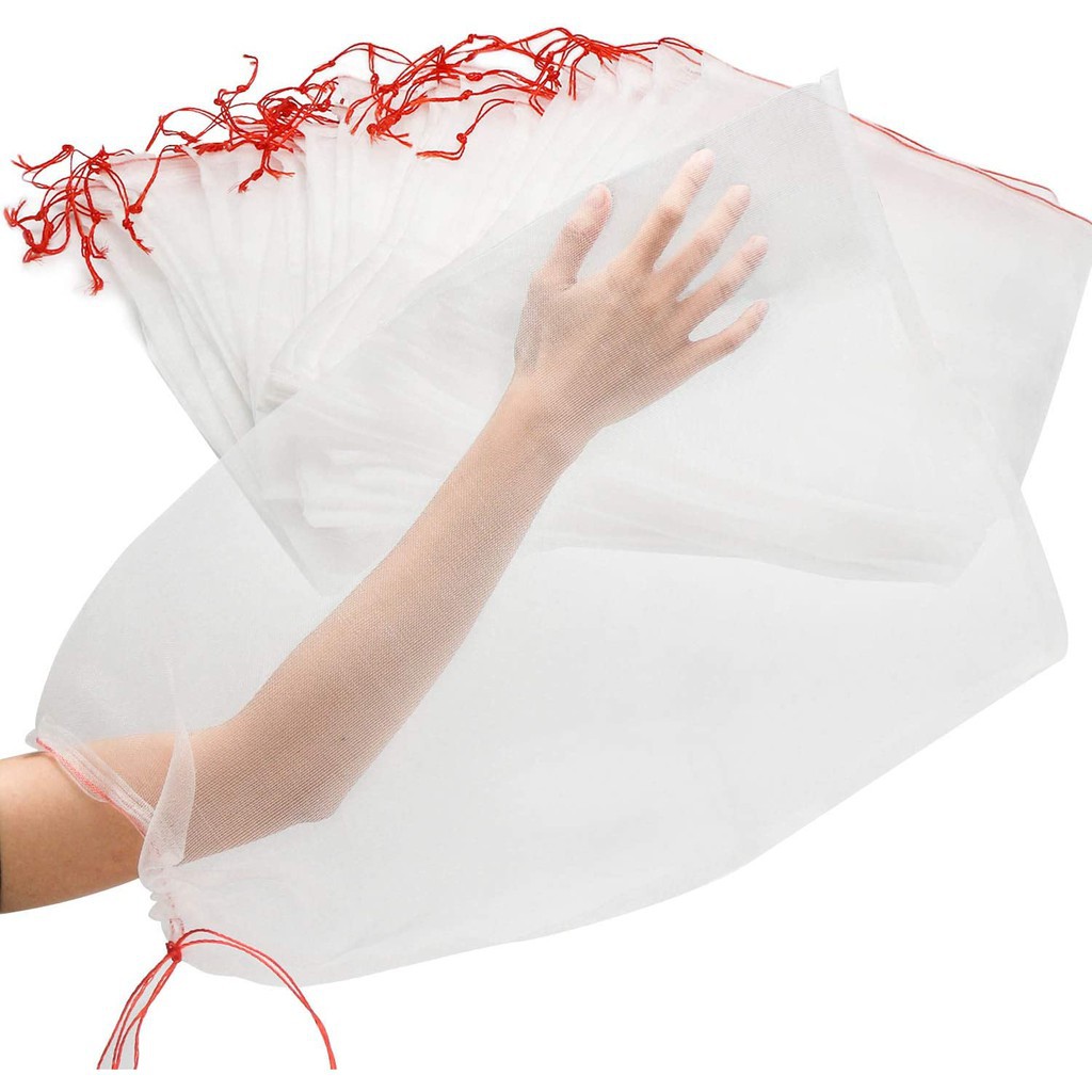 Extra Large Garden Fruit Protection Net Bags, Reusable Nylon Mesh
