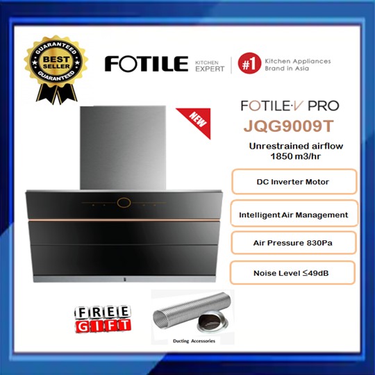 Fotile JQG9009T Chimney Hood 1850M3/HR