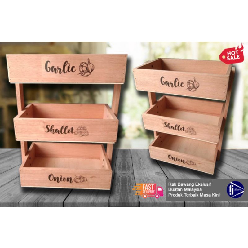 Rak Bawang/Rak Ubi Kentang(PERCUMA 4 Label Sticker!!) | Shopee Malaysia