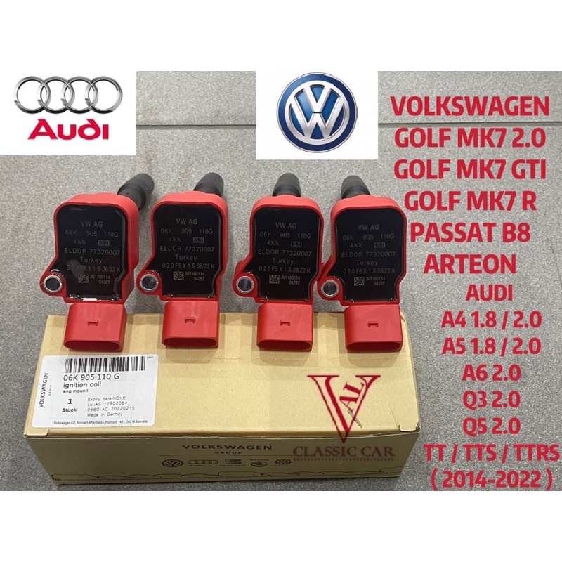 ( 100% ORIGINAL ) VOLKSWAGEN GOLF MK7 GTI MK7 R PASSAT B8 ARTEON AUDI ...