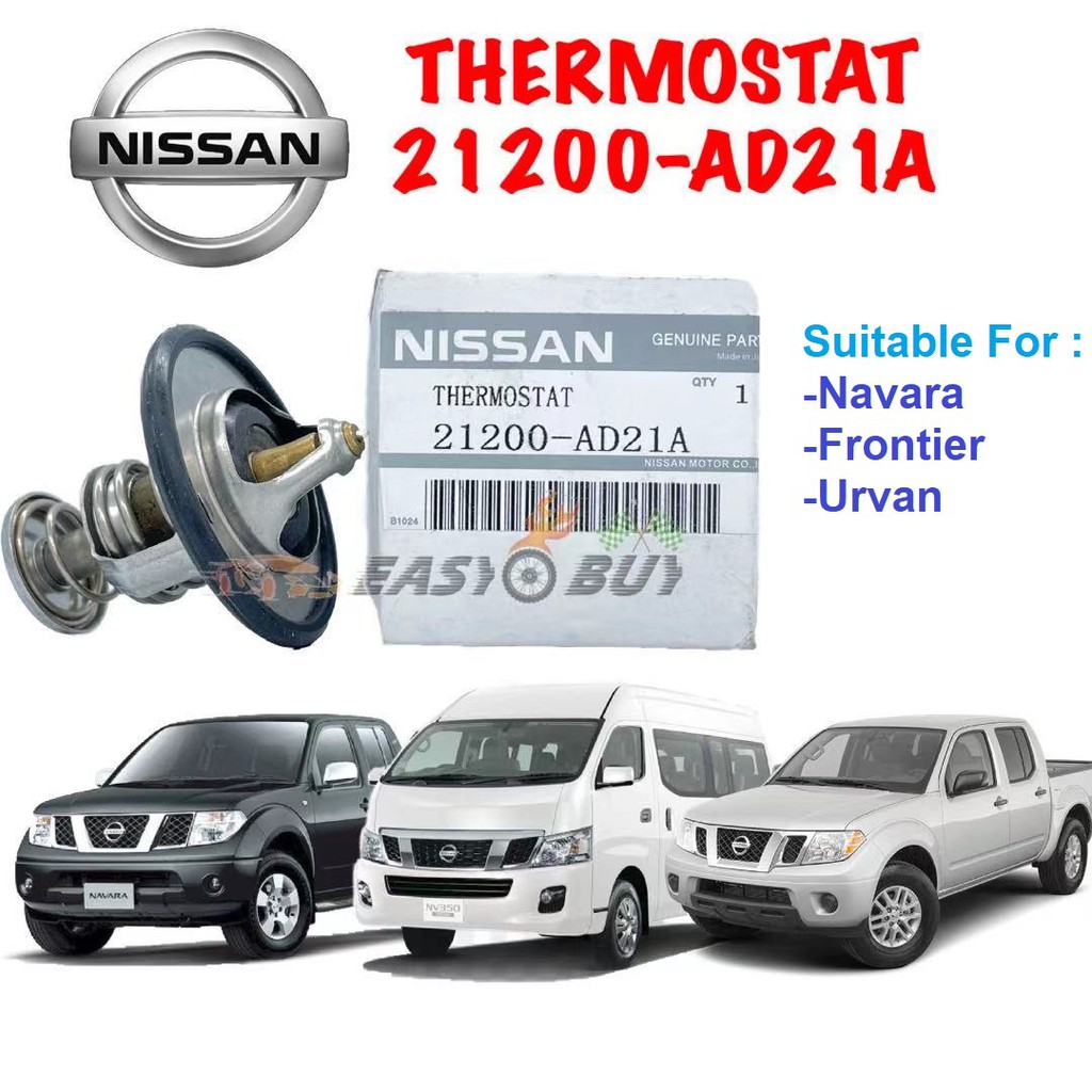 NISSAN Genuine Thermostat With Rubber (seal) Nissan Navara / Frontier ...