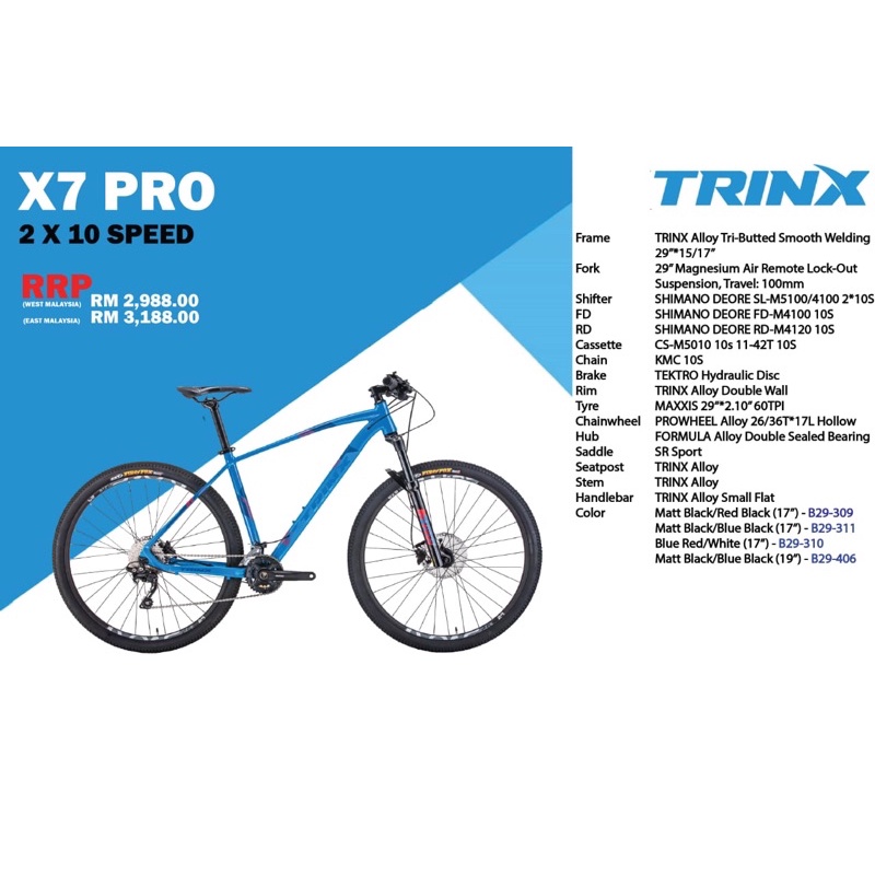 Trinx x7 quest 29er hotsell
