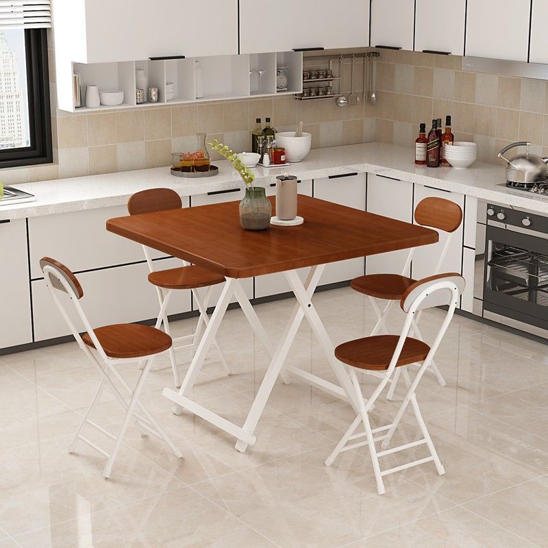DSET Folding Foldable Table Chair Dining Table Chair Set / Meja Lipat ...