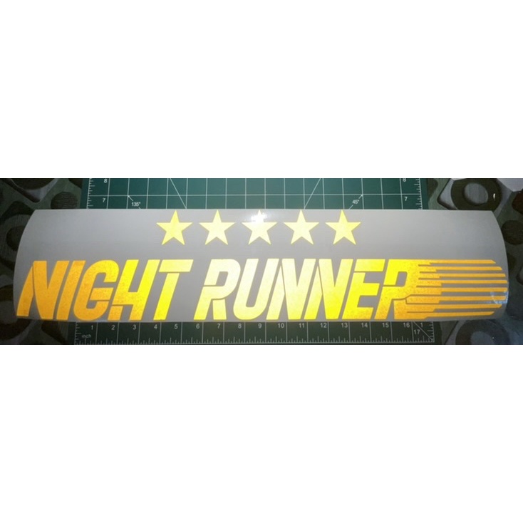 Night runner Sticker (Reflect dan Biasa) | Shopee Malaysia