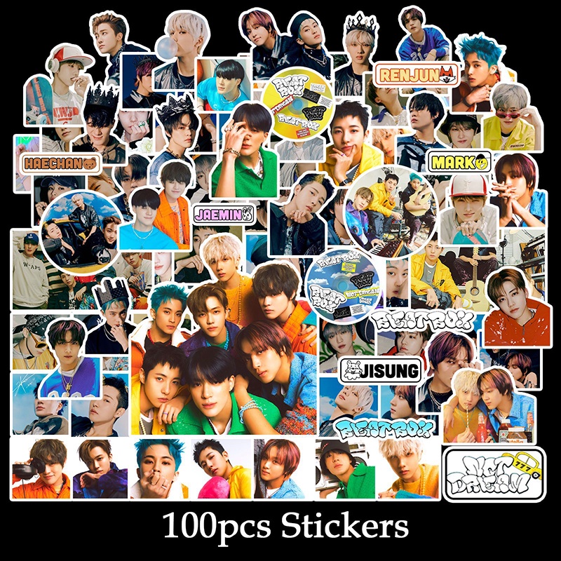 100pcs/set NCT DREAM Sticker BEATBOX Photo Sticker Diary Luggage ...