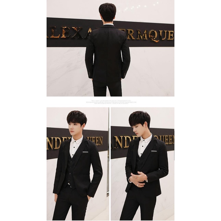 Large Size S-6XL Suit Men's Korean-Style Slim-Fit Handsome Small Suit ...