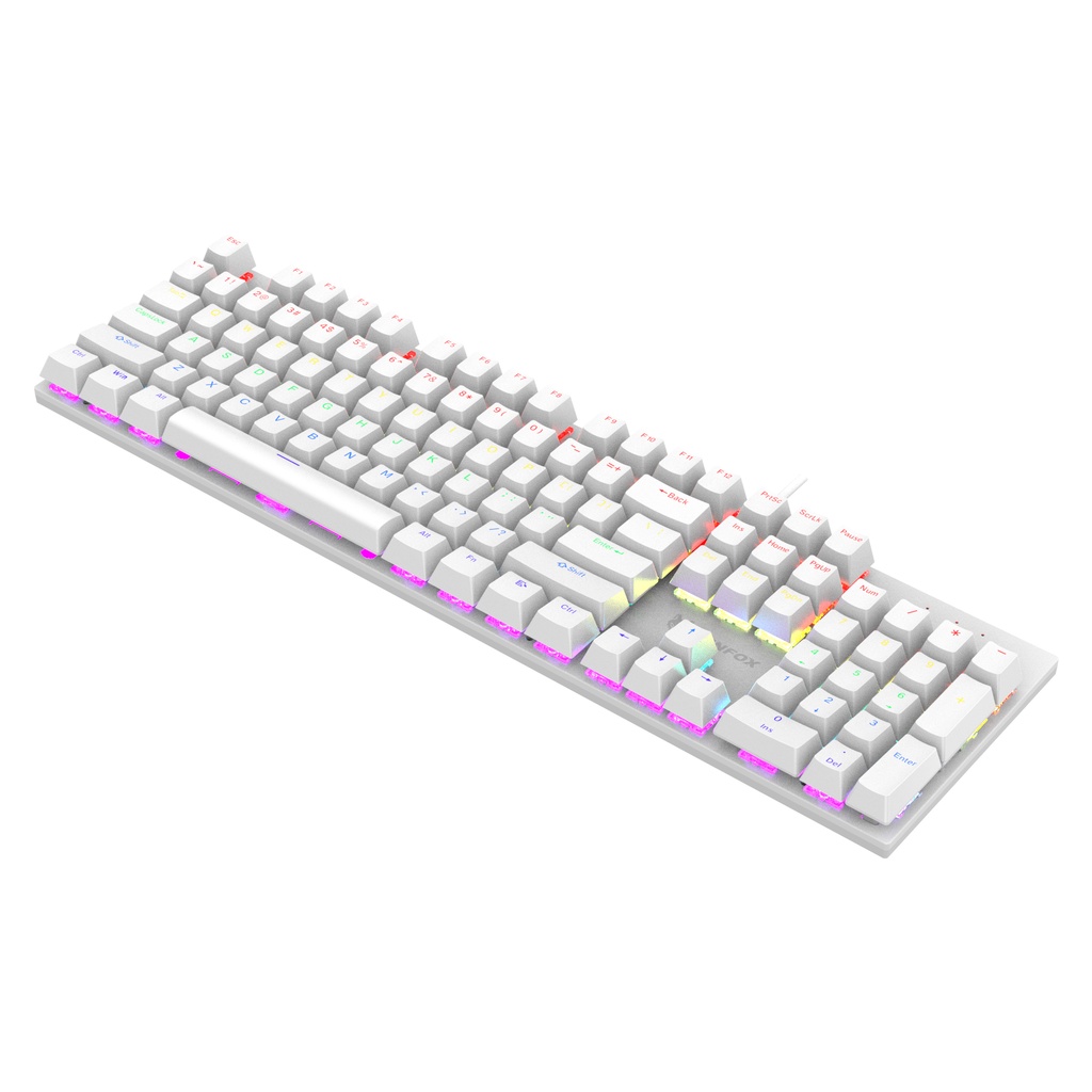 XUNFOX K50 Gaming Mechanical Keyboard USB Luminous Color Wired 104 keys ...