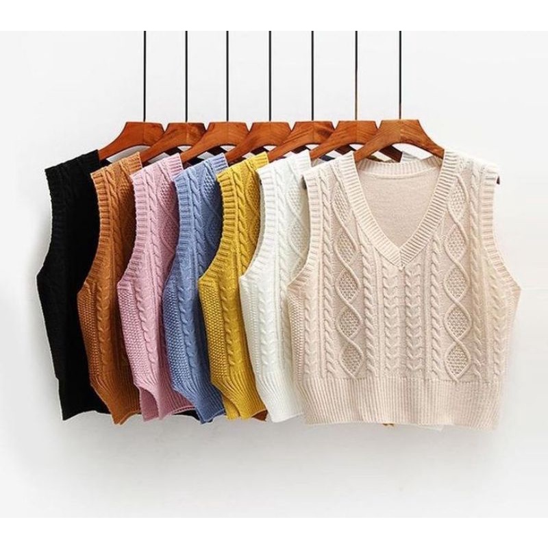 RM4 VEST KNITWEAR KOREA PREMIUM GRED A MUSLIMAH CANTIK MURAH Shopee