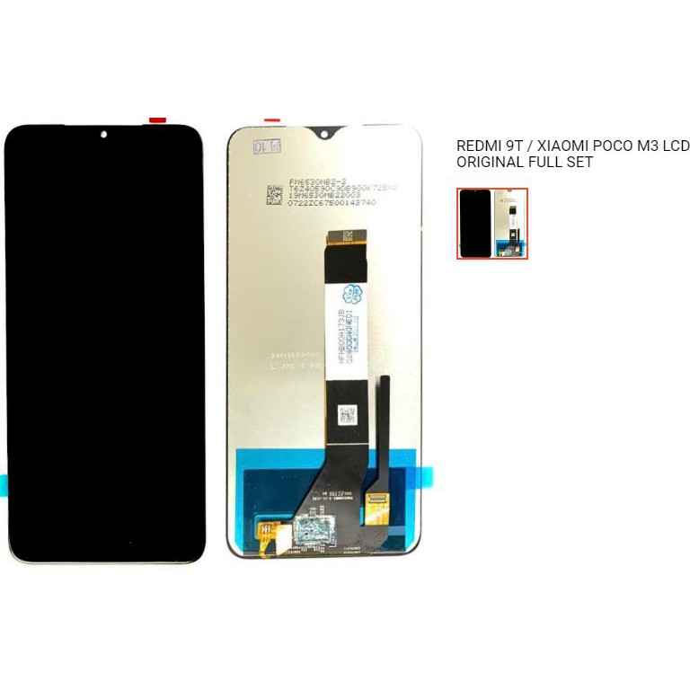 Lcd Redmi 9t Xiaomi Mi Poco M3 Lcd Original Display With Touch Screen Digitizer Full Set 7270