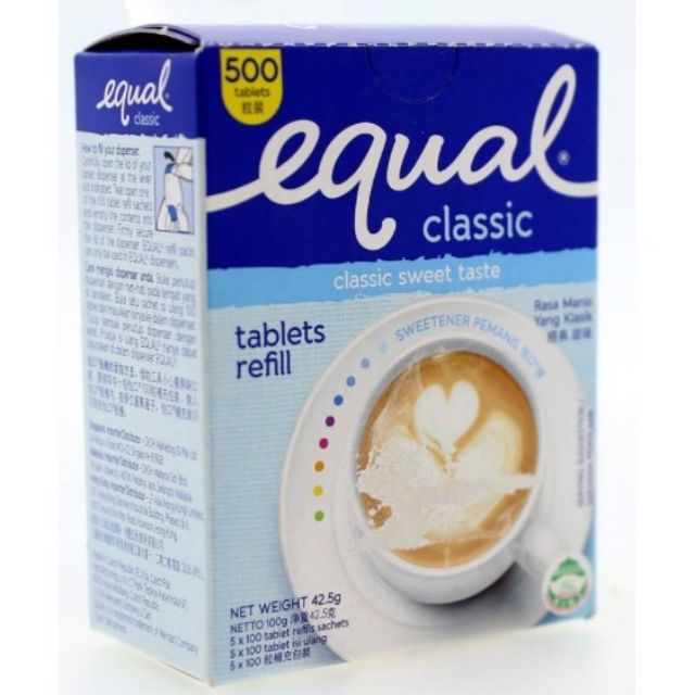 EQUAL Classic Refill Tablets (500 Tablets) | Shopee Malaysia