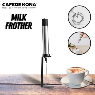 Handheld Milk Frother Wand Battery Coffee Frother and Foam Maker Stainless  Steel Whisk for Italian Cappuccino