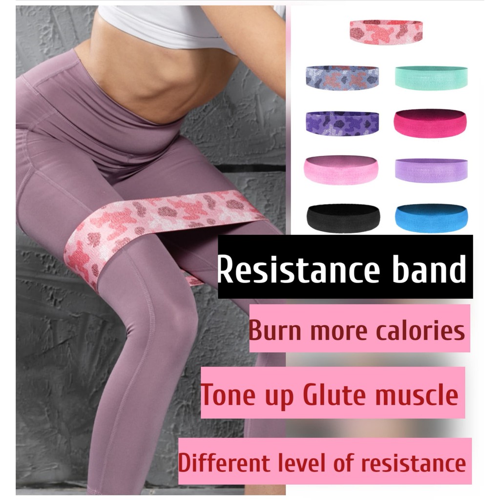 Tone up Glute Muscle Resistance Band Hip Rotation Exercise Strength ...