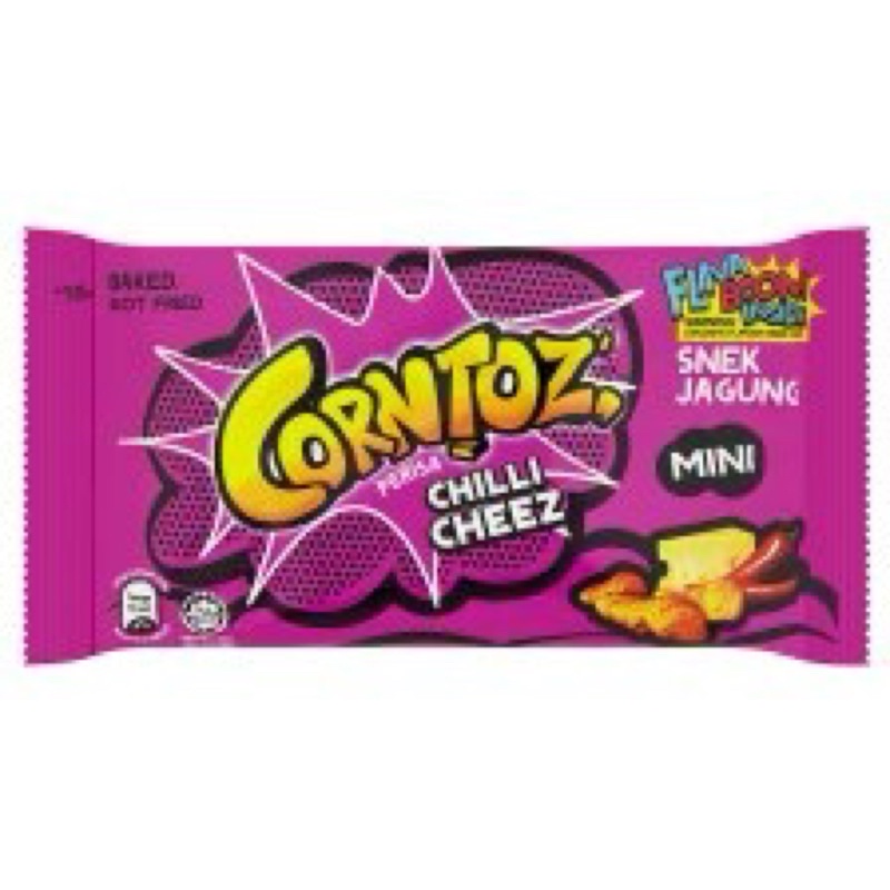 Corntoz Mini Snek Jagung Bbq Cheese Hot And Spicy 12g X 30packet