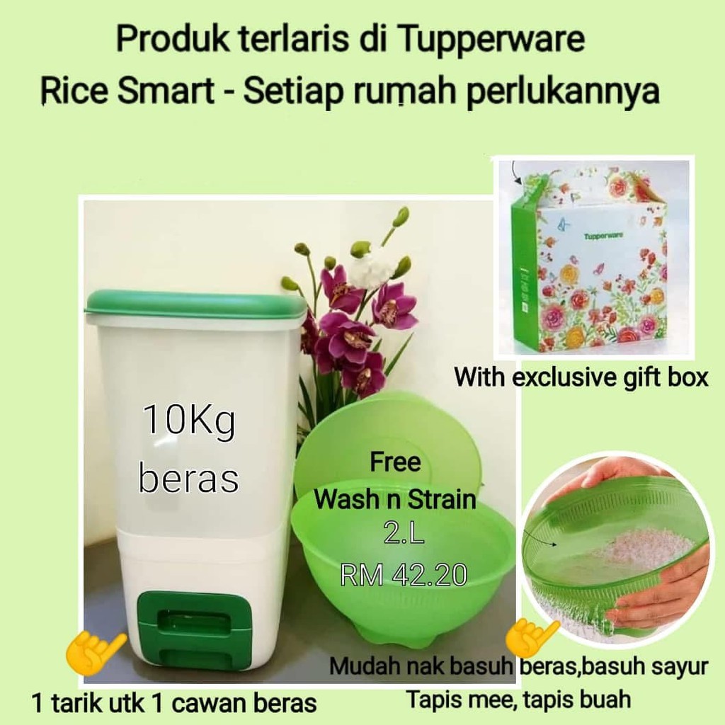 Rice Smart 10kg tupperware | Shopee Malaysia