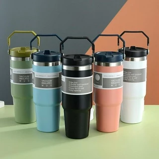 [20/30Z]Iceflow Stainless Steel Tumbler With Straw-Vacuum Insulated Water Bottle For Home, Office Or Car - Reusable Cup With Straw Leakproof Flip Cold For 12 Hours Or Iced For2Days