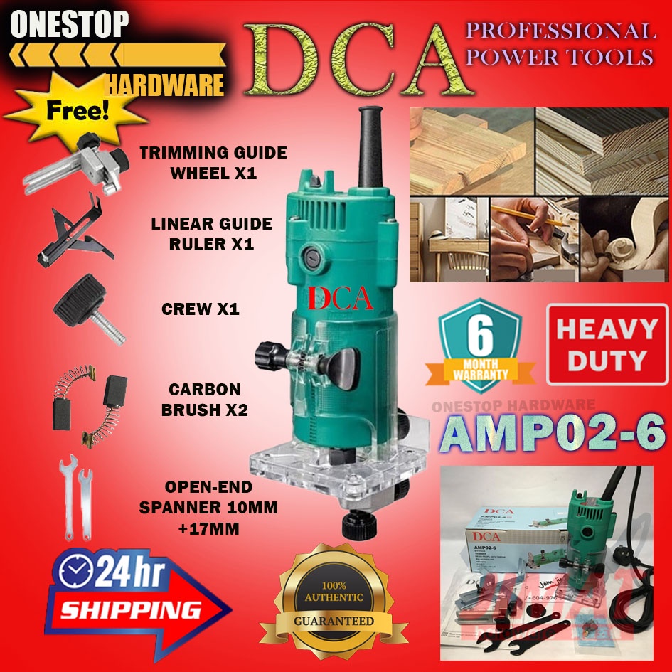 DCA AMP026 Trimmer Machine/ Router machine/ Wood Mesin Router 350W