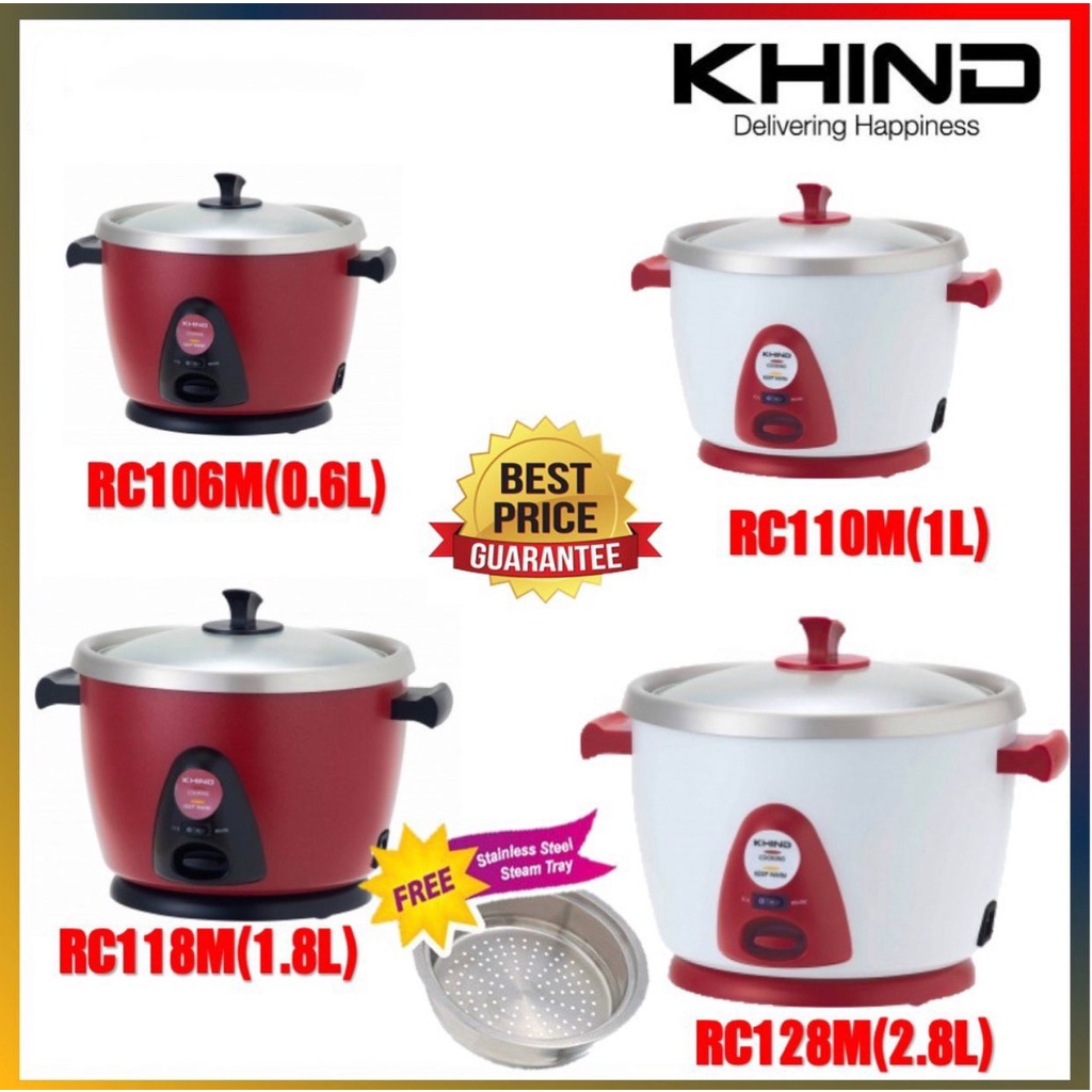 Johnnie K Khind Anshin Rice Cooker With Stainless Steel Inner Pot