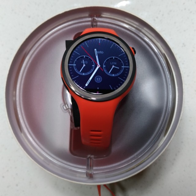 Moto 360 sport outlet orange