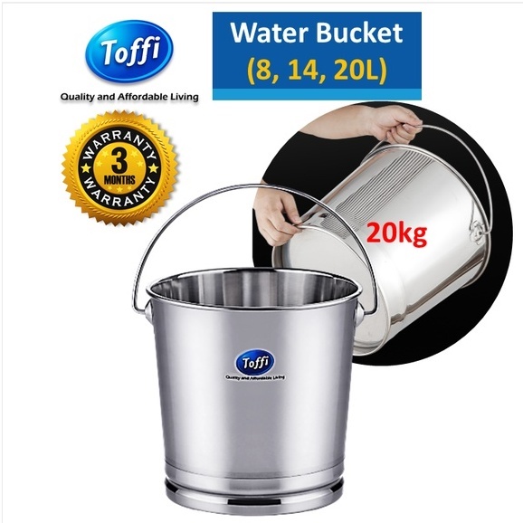 TOFFI C3600 Series Baldi Besi Keluli Tahan Karat Stainless Steel ...