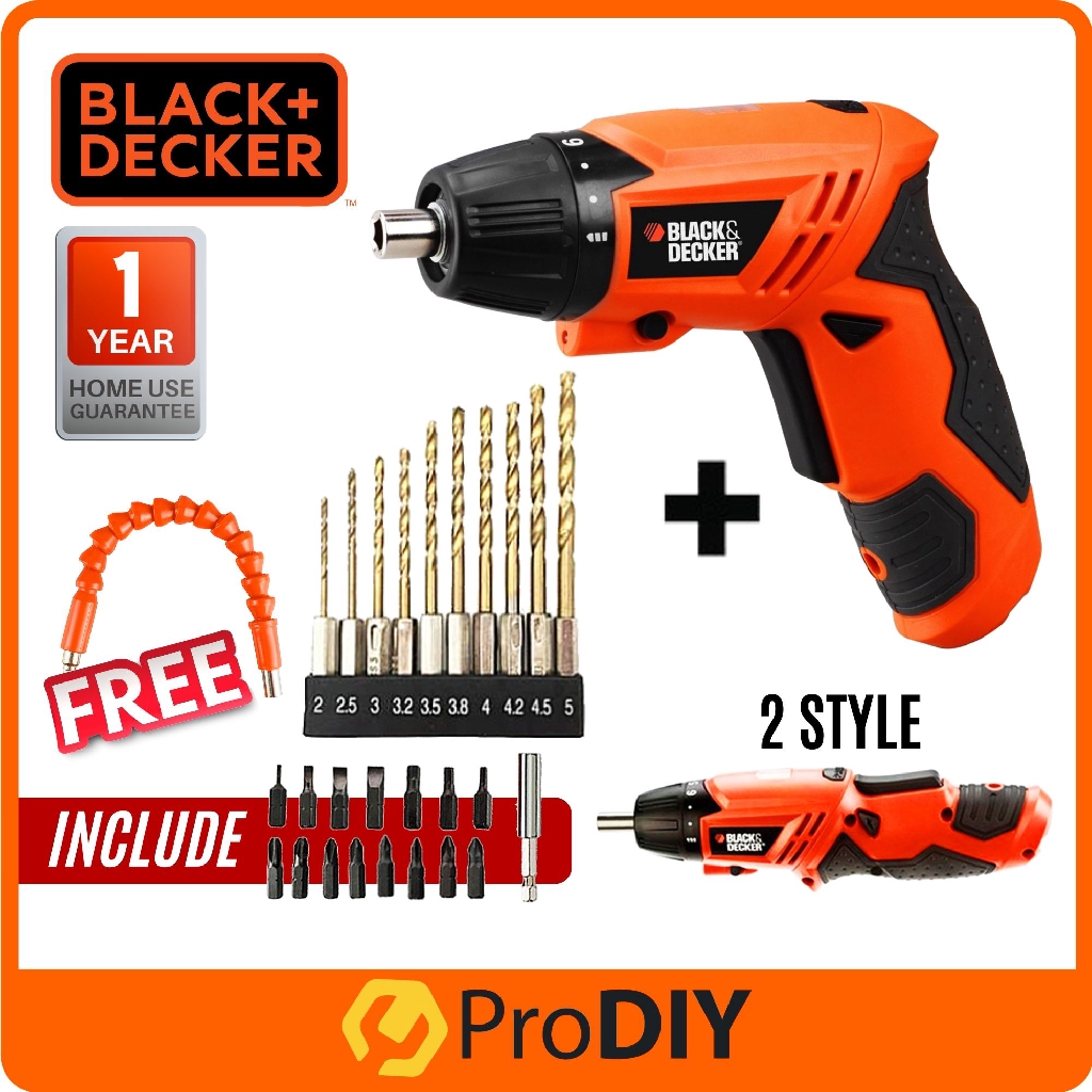 COMBO BLACK and DECKER KC4815 Screwdriver 4.8V 200Rpm Cordless