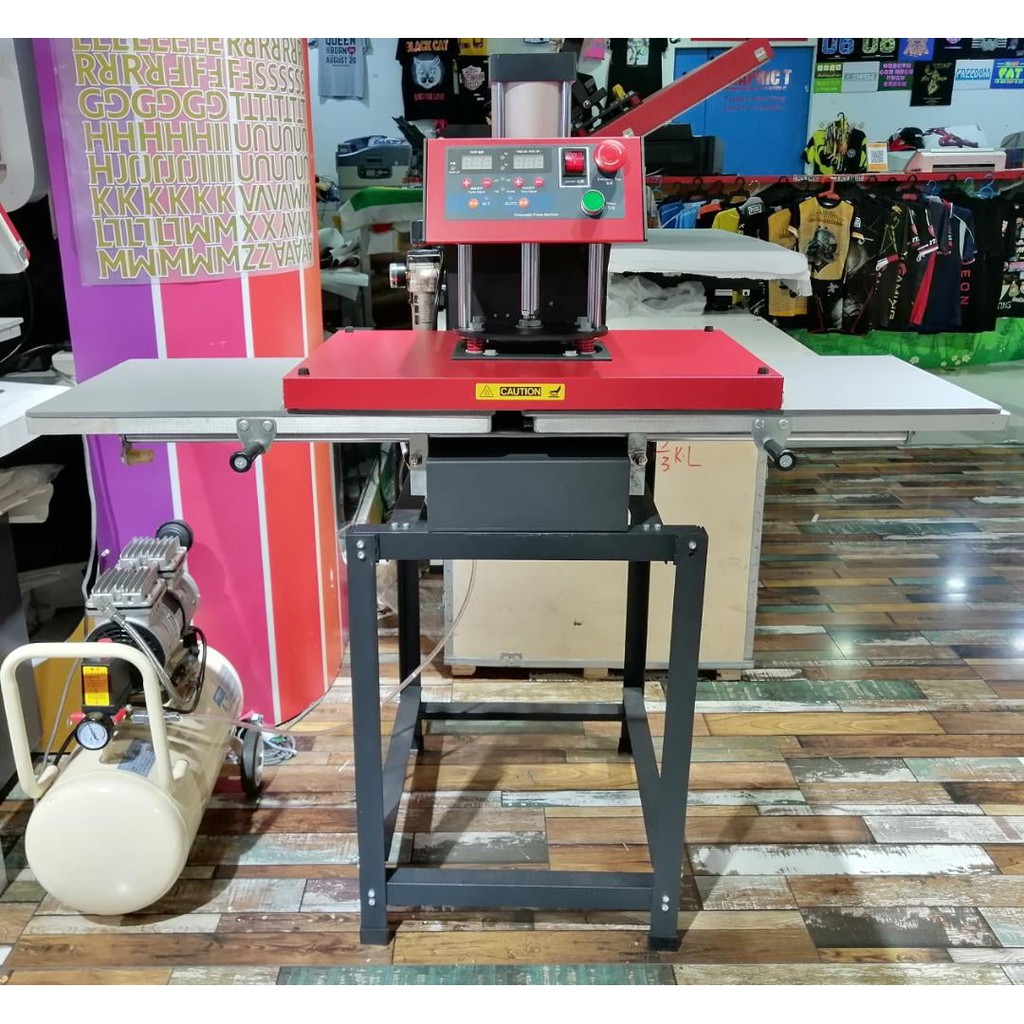 (DEMO SETREADY STOCK)Cuyi Heat Press Machine With Compressor Shopee