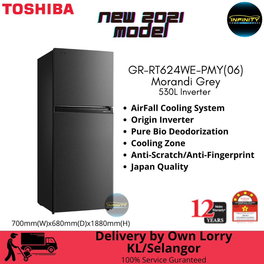 Toshiba Fridge 2 Door Inverter 360L 400L 490L 530L Delivery KL Selangor Shopee Malaysia