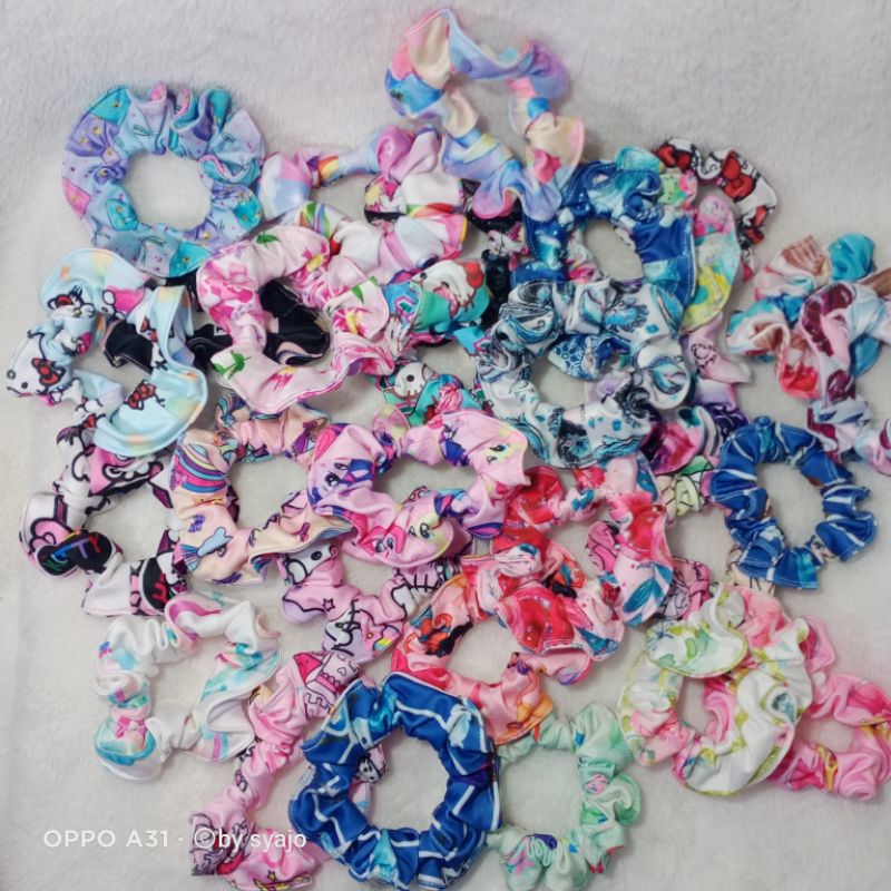 Scrunchies (Getah Rambut) Handmade (5pieces/pack) | Shopee Malaysia
