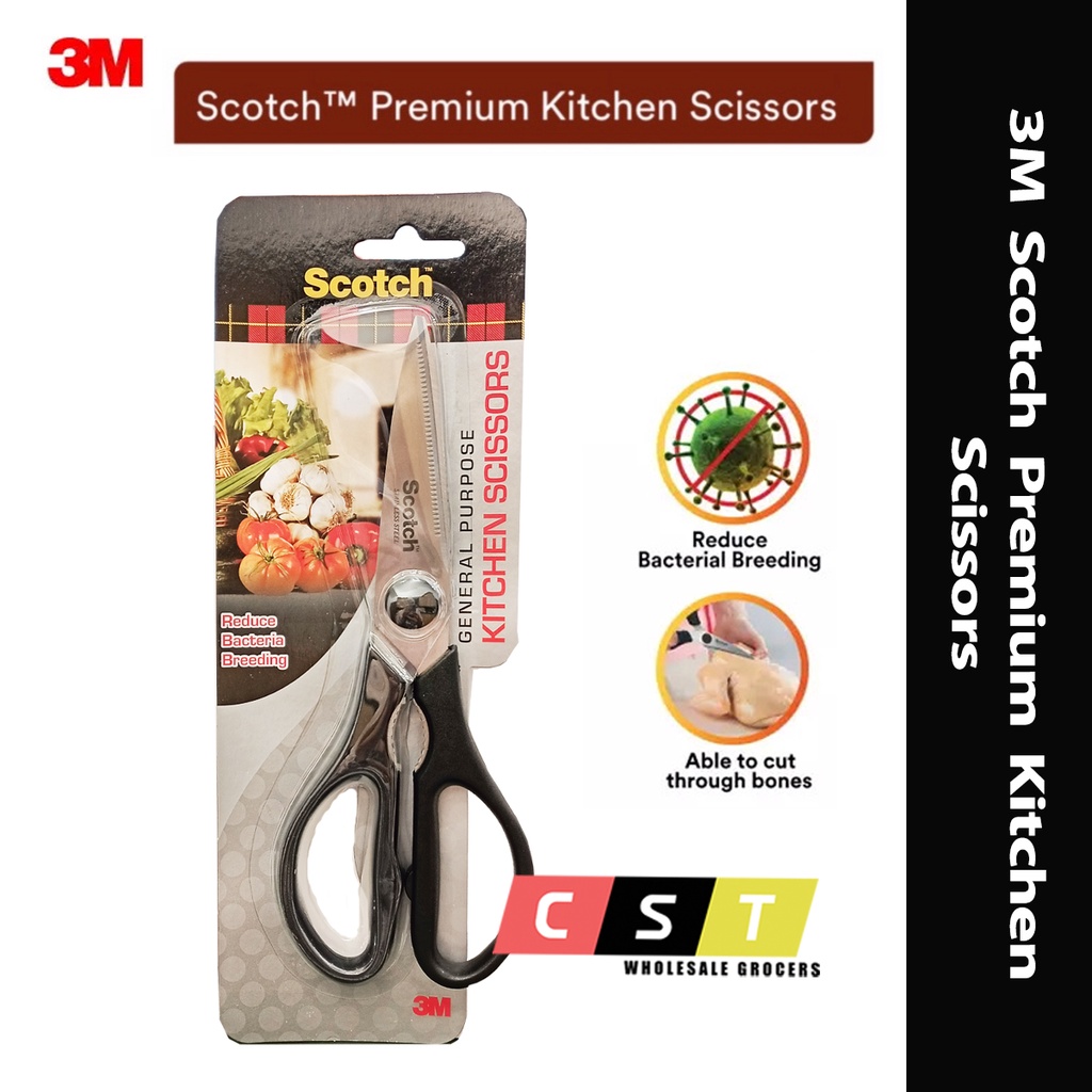 3M Scotch Premium Kitchen Scissors / Stainless Steel Scissors Shopee