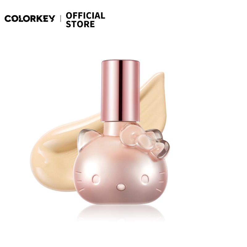 Colorkey X Hello kitty Co-Branded Foundation Liquid Velvet Hide Pores ...