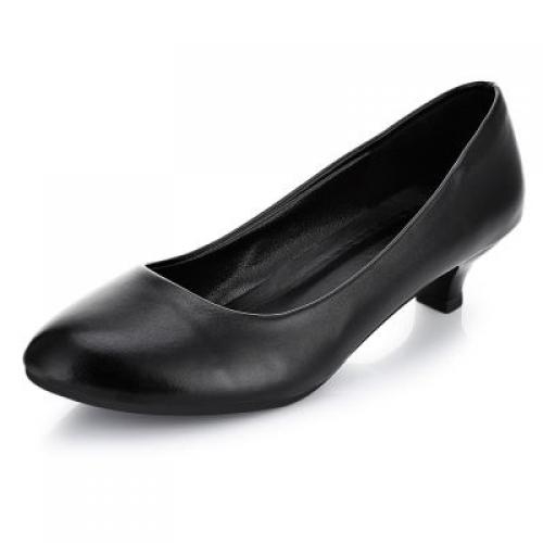 Business Work Matte Coating Low Heel Pumps Women Office Interview Shoes ...