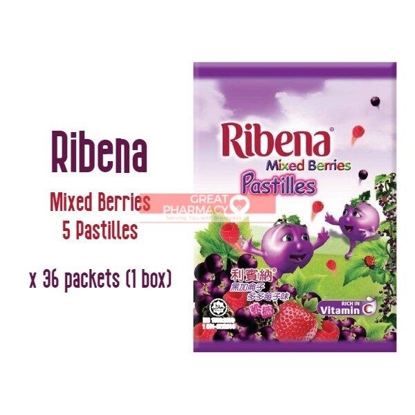 Ribena MIXED BERRIES 5 Pastilles x 36 packets (1 box) | Shopee Malaysia